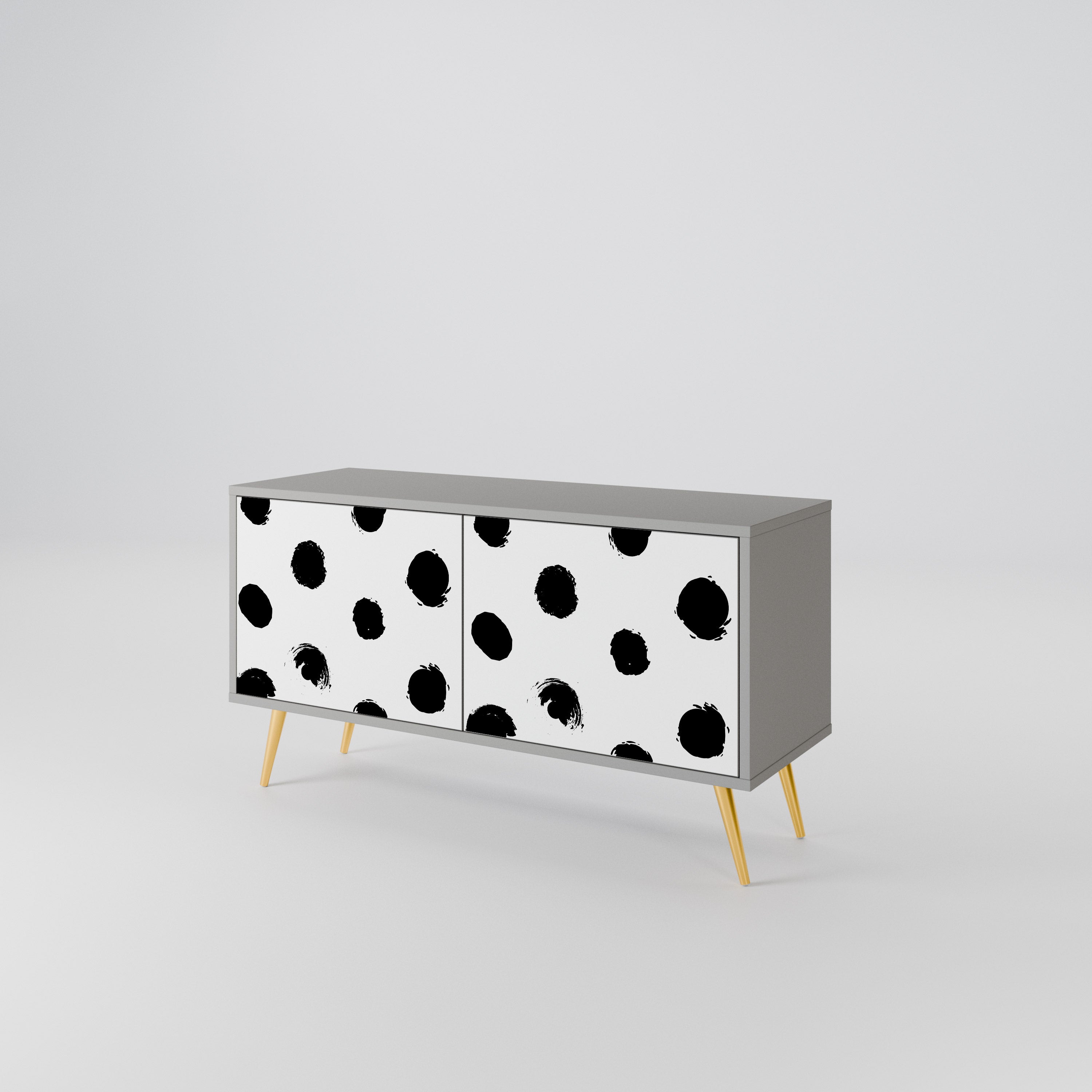 SLIPPING MINUTES Compact 2-Door TV Cabinet