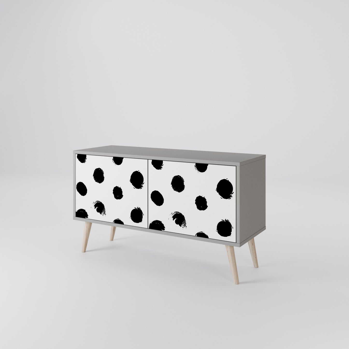 SLIPPING MINUTES Compact 2-Door TV Cabinet