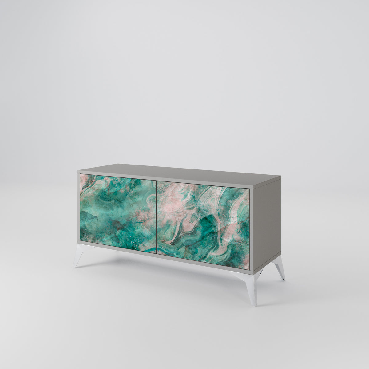 ABSTRACT ALCHEMY Compact 2-Door TV Cabinet