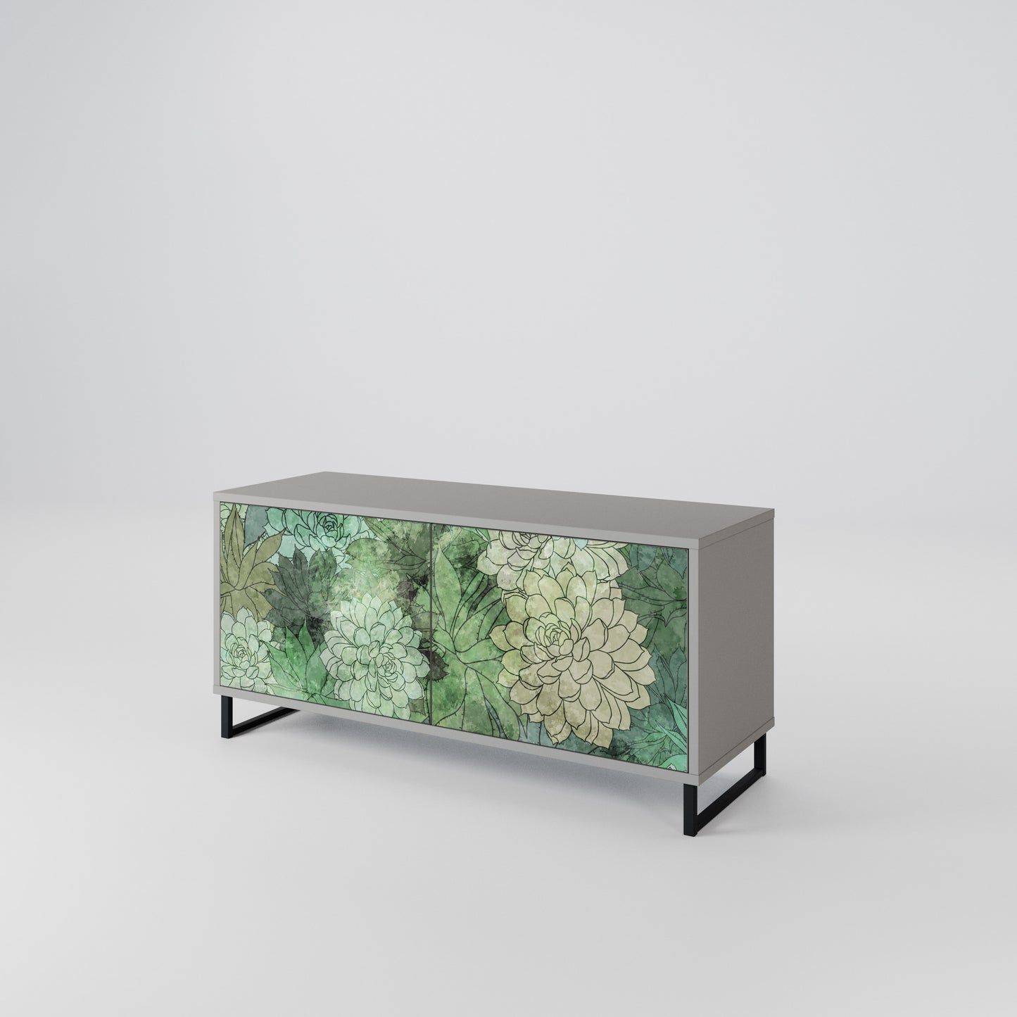 SUCCULENT CLUSTER Compact 2-Door TV Cabinet