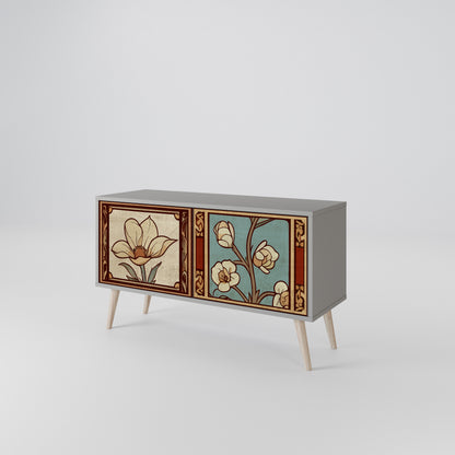 TIMELESS FLORA Compact 2-Door TV Cabinet