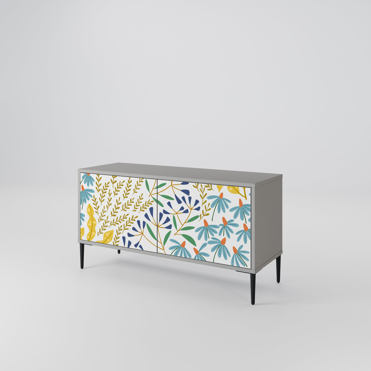 HELLO SPRING Compact 2-Door TV Cabinet
