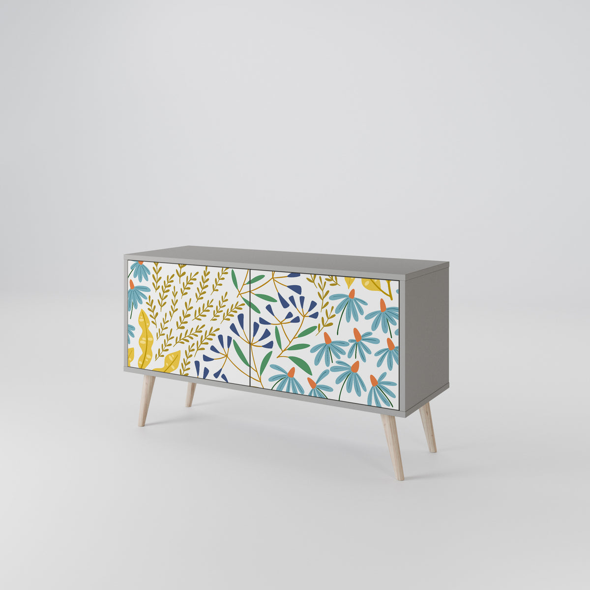 HELLO SPRING Compact 2-Door TV Cabinet