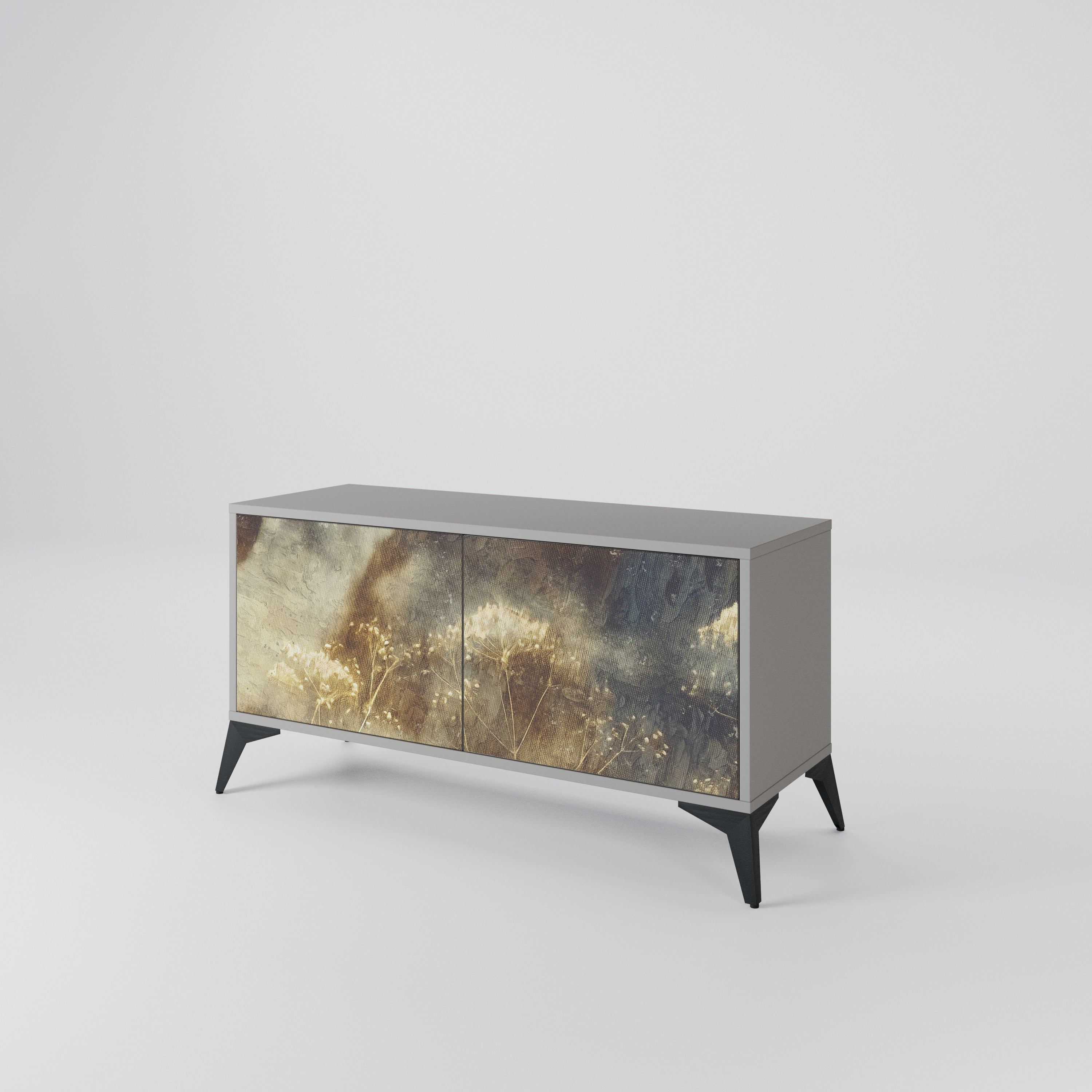 GENTLE POWER Compact 2-Door TV Cabinet