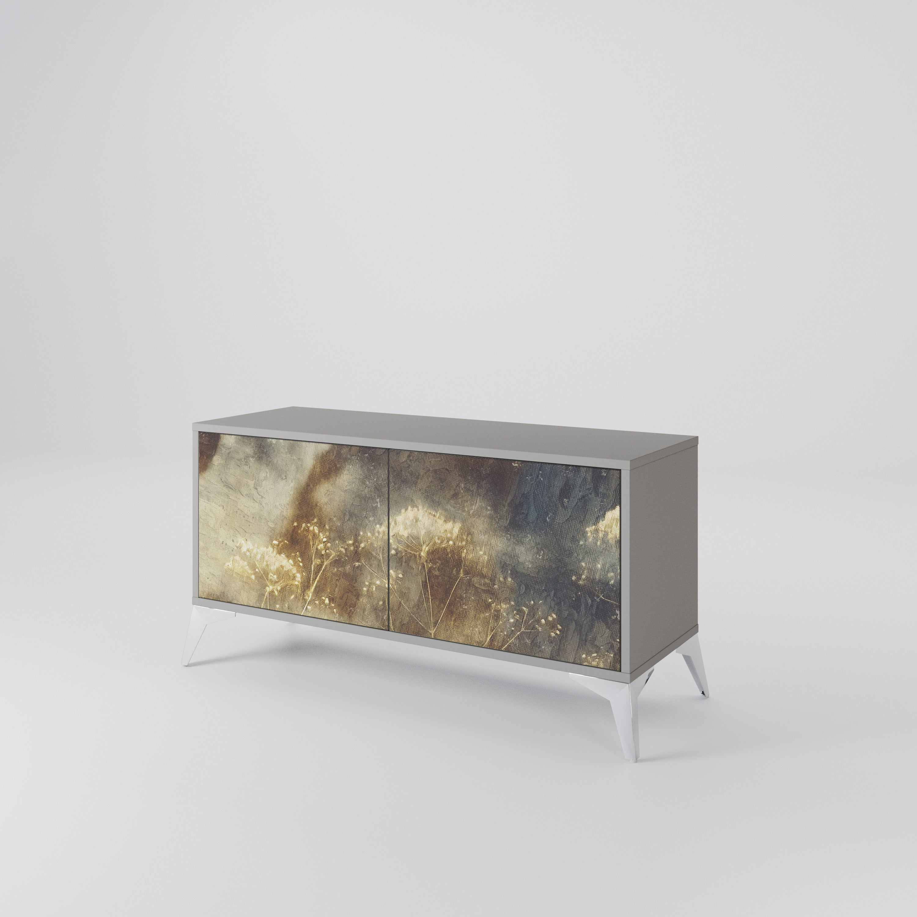 GENTLE POWER Compact 2-Door TV Cabinet