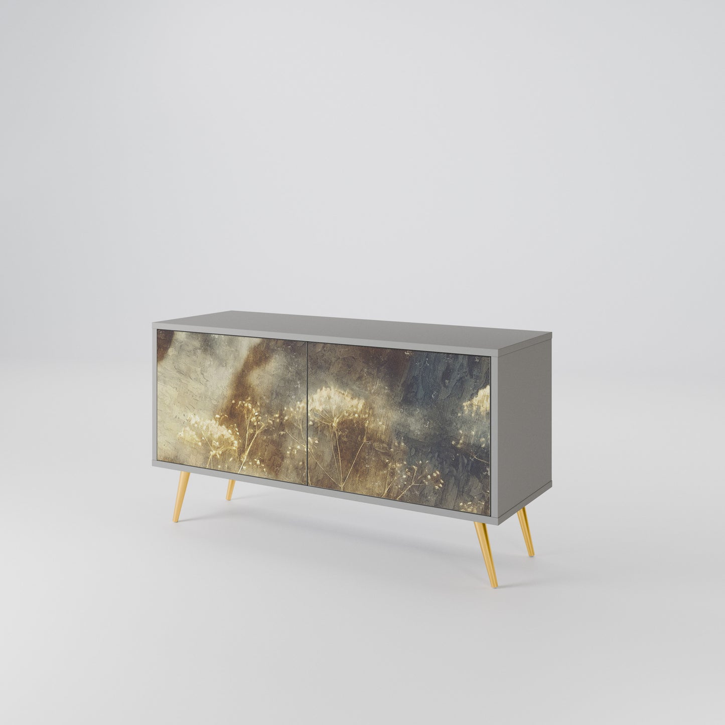 GENTLE POWER Compact 2-Door TV Cabinet