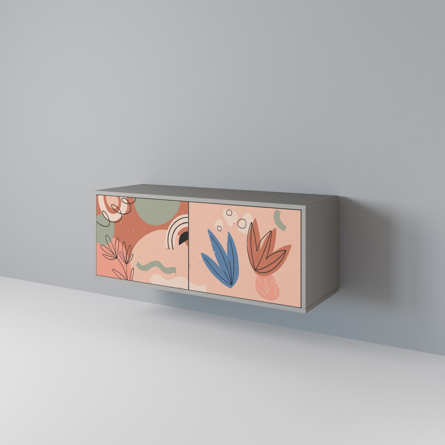 PASTEL DESTINY Compact 2-Door TV Cabinet