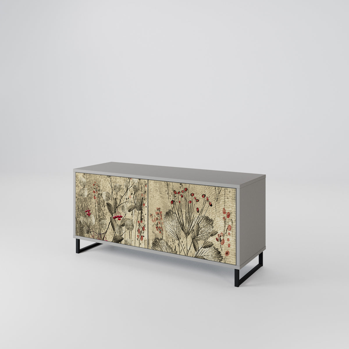 HERBAL GRACE Compact 2-Door TV Cabinet