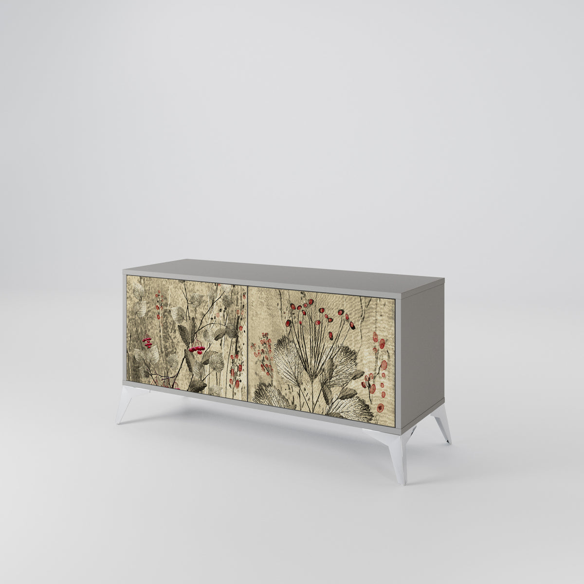 HERBAL GRACE Compact 2-Door TV Cabinet