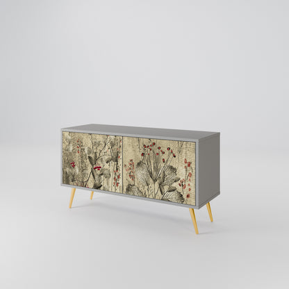 HERBAL GRACE Compact 2-Door TV Cabinet