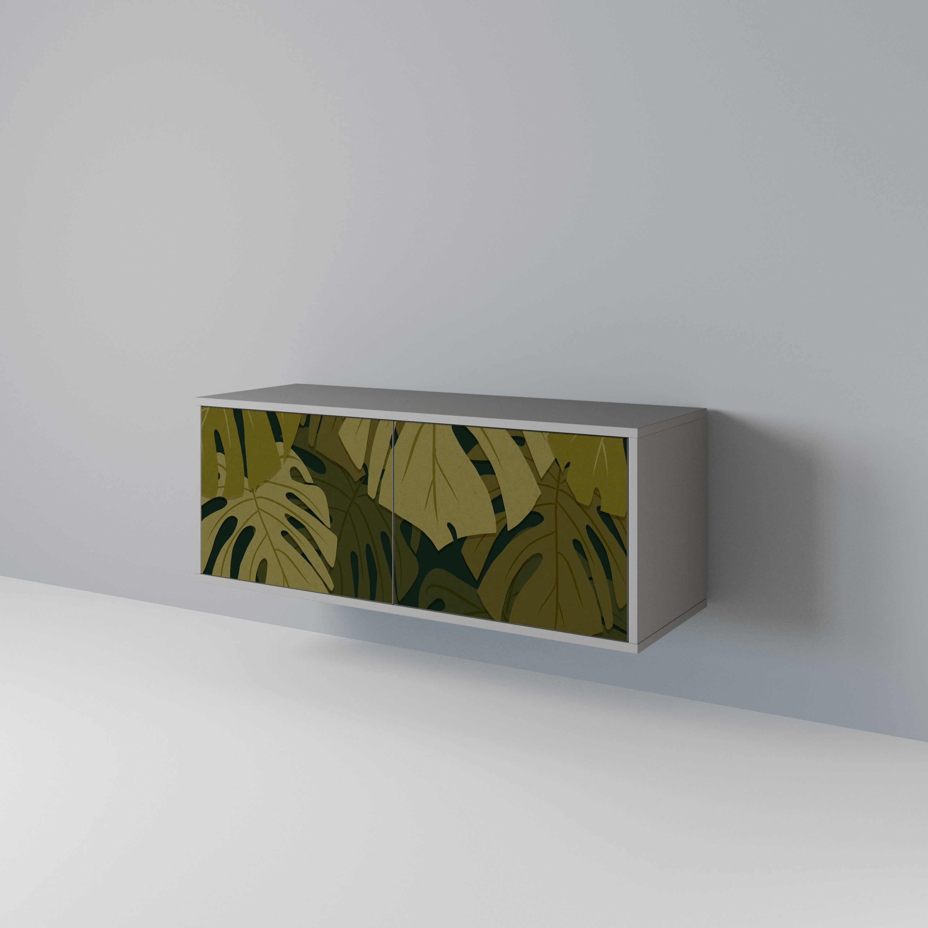 TROPICAL BEAUTY Compact 2-Door TV Cabinet