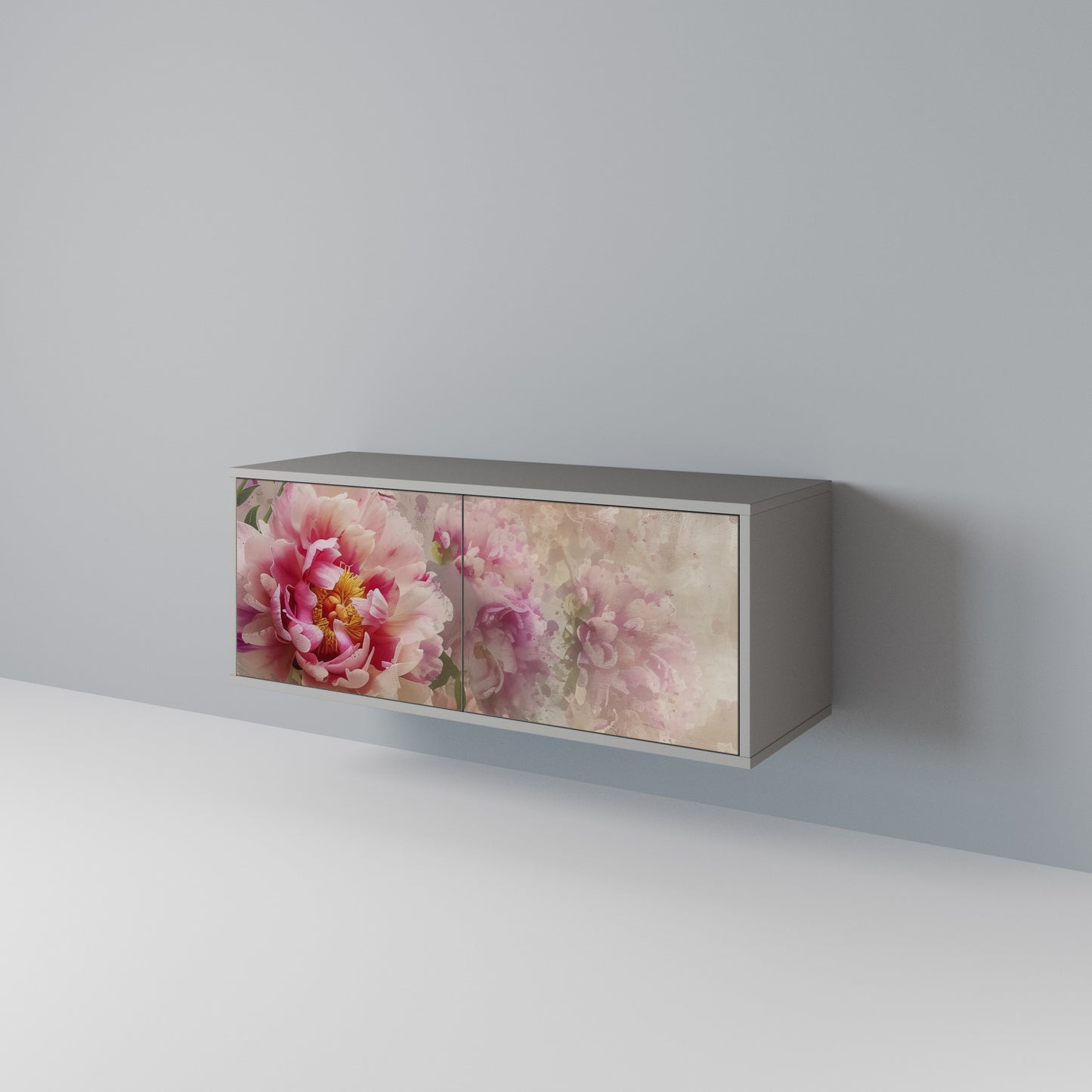 PEONY WHISPER Compact 2-Door TV Cabinet