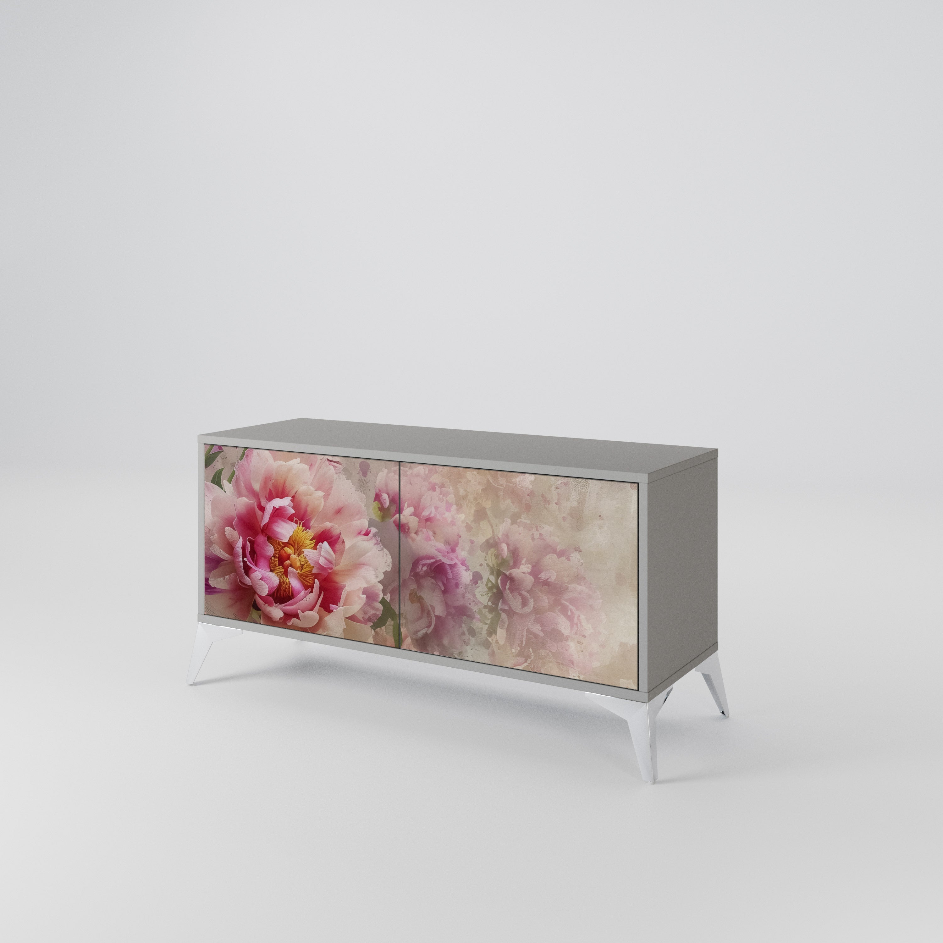 PEONY WHISPER Compact 2-Door TV Cabinet