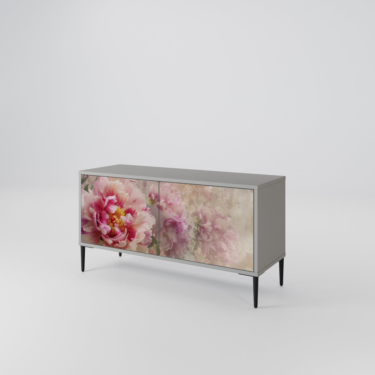 PEONY WHISPER Compact 2-Door TV Cabinet