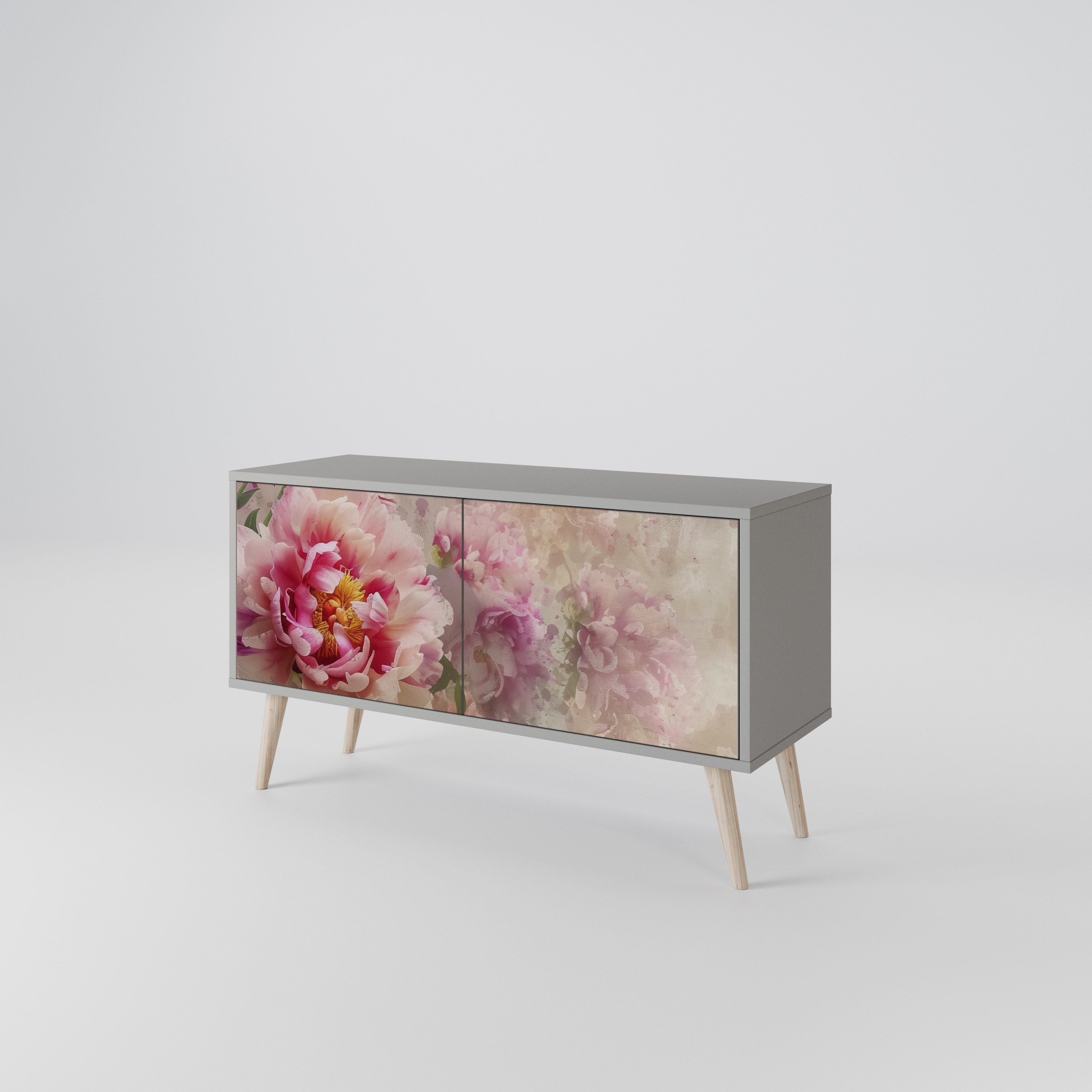 PEONY WHISPER Compact 2-Door TV Cabinet