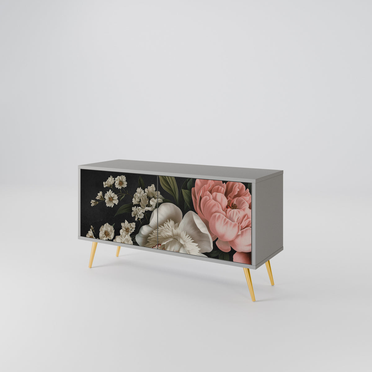 LUSH ELEGANCE Compact 2-Door TV Cabinet