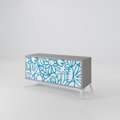 BLOOMY MORNING Compact 2-Door TV Cabinet