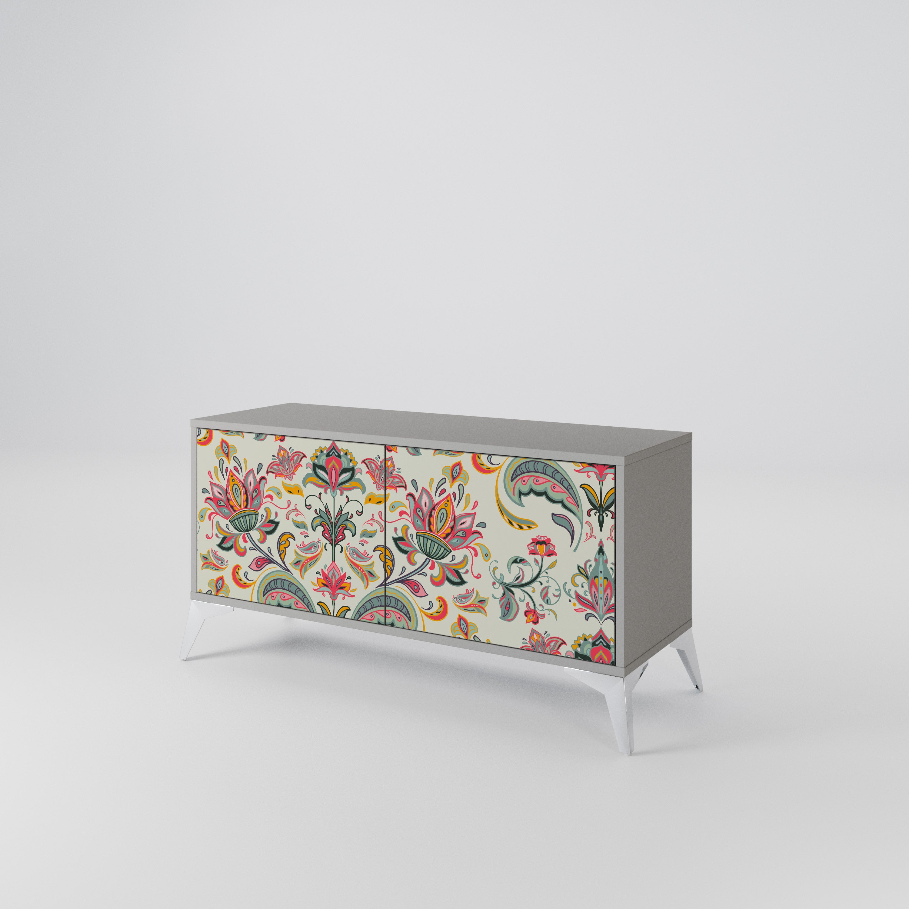 ORGANIC FOLKLORE Compact 2-Door TV Cabinet