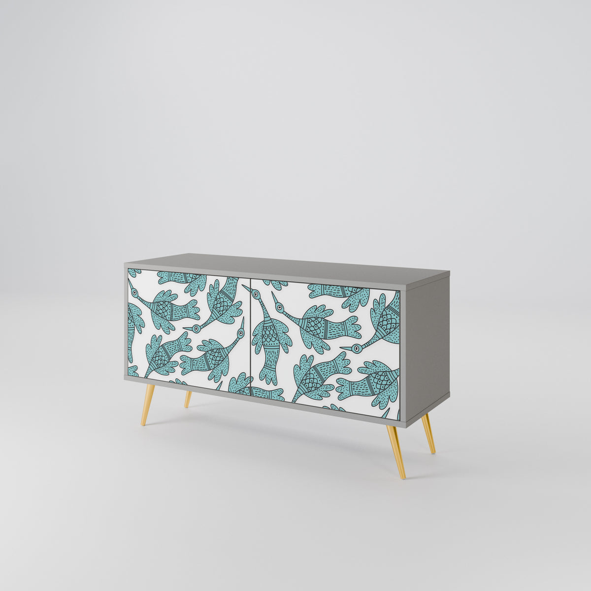 WATERSPOUT SONGIBIRD Compact 2-Door TV Cabinet
