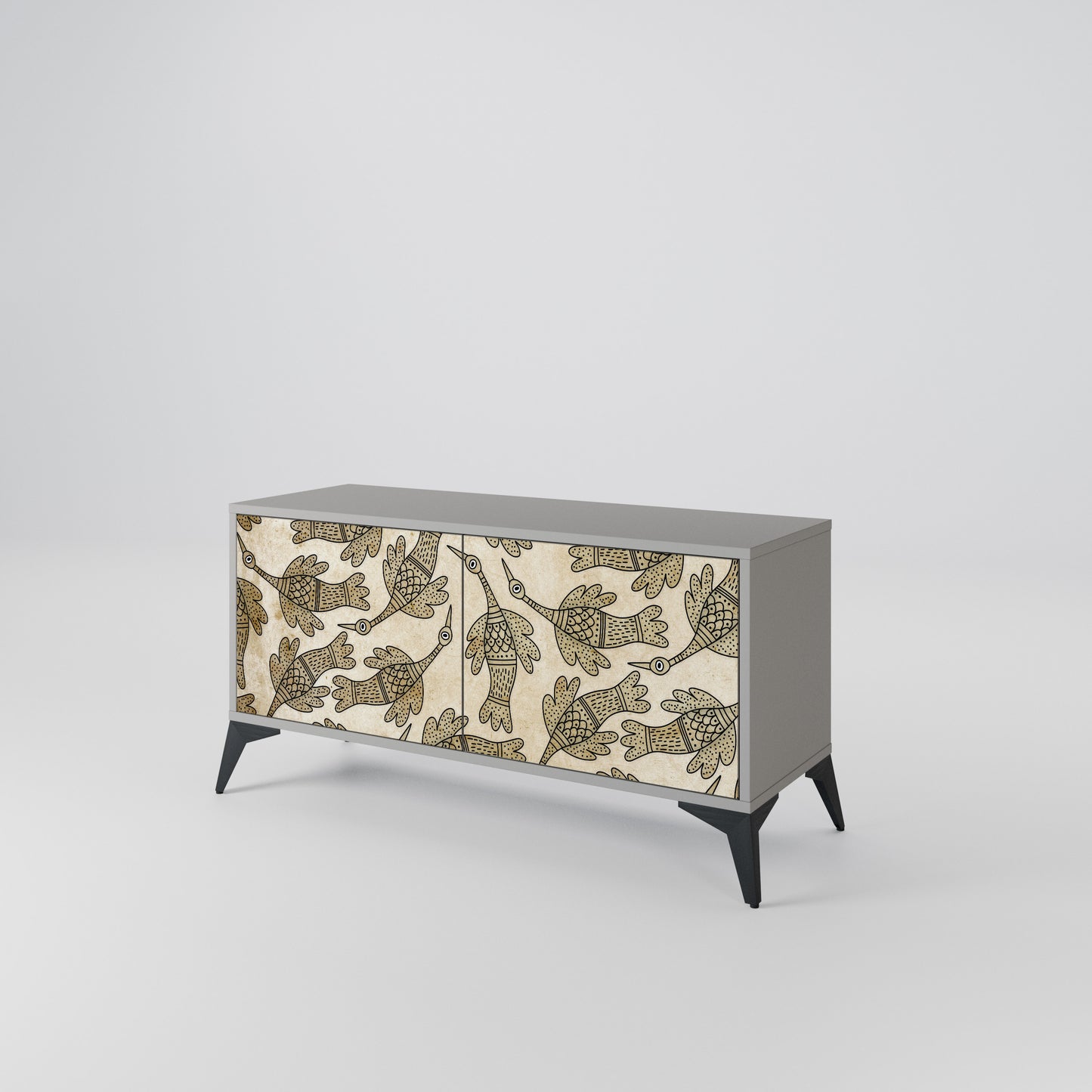 ALMONDINE SONGBIRD Compact 2-Door TV Cabinet