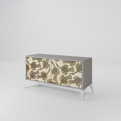 ALMONDINE SONGBIRD Compact 2-Door TV Cabinet