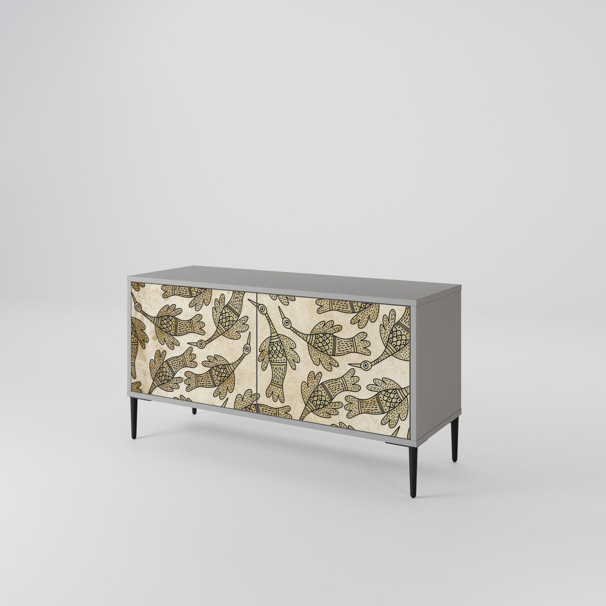 ALMONDINE SONGBIRD Compact 2-Door TV Cabinet