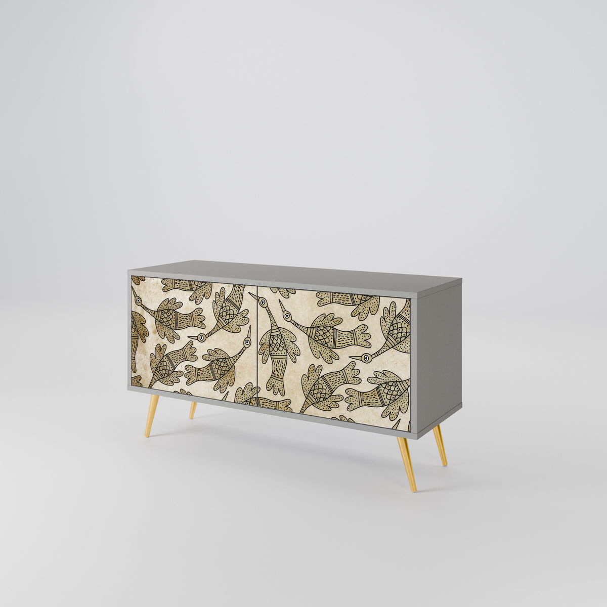 ALMONDINE SONGBIRD Compact 2-Door TV Cabinet