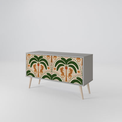 DANCING PREDATORS Compact 2-Door TV Cabinet
