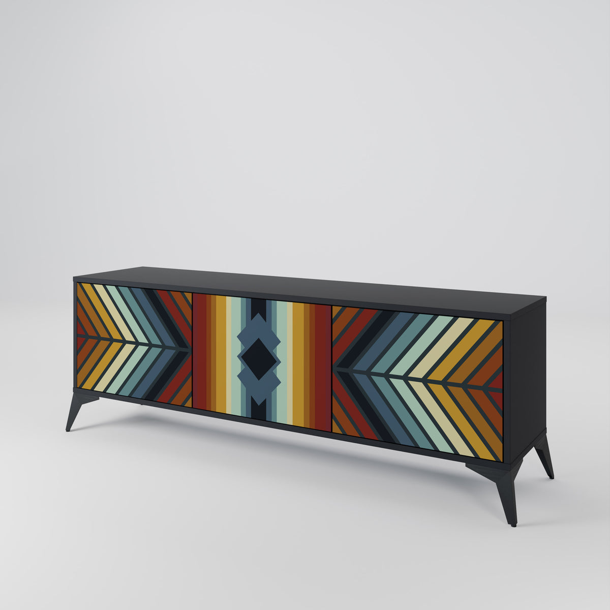 INDIGENOUS ZIGZAG 3-Door TV Cabinet