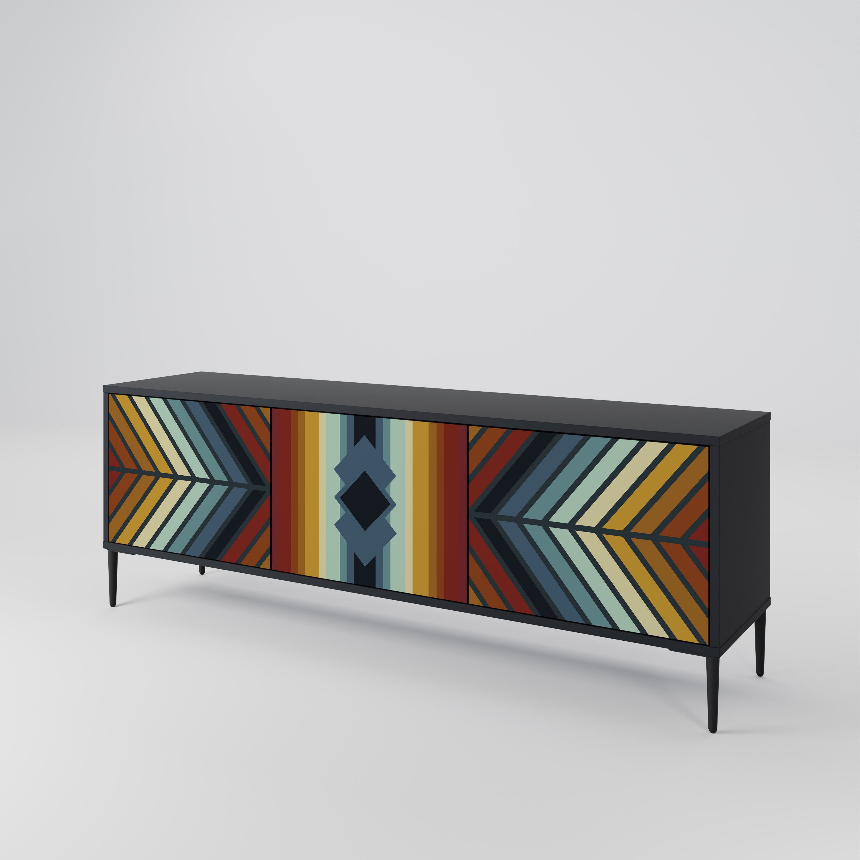 INDIGENOUS ZIGZAG 3-Door TV Cabinet
