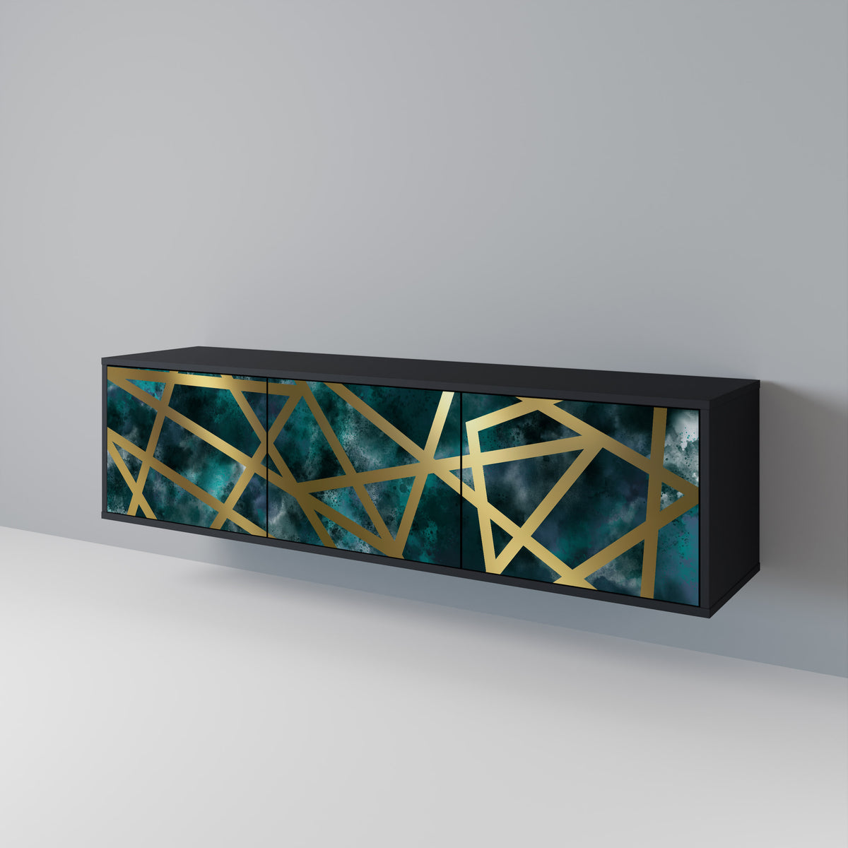 THE LABYRINTH OF GOLD 3-Door TV Cabinet