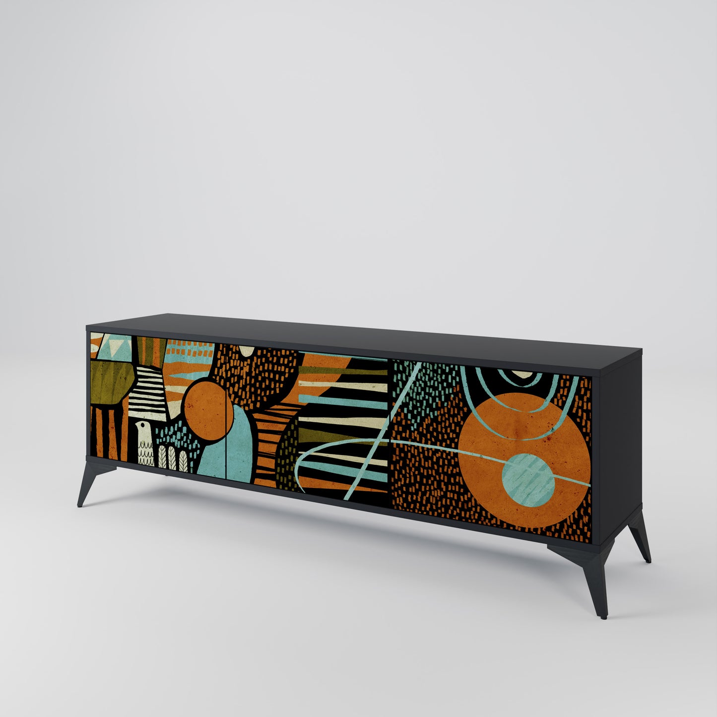 GEODE GLIMMER 3-Door TV Cabinet