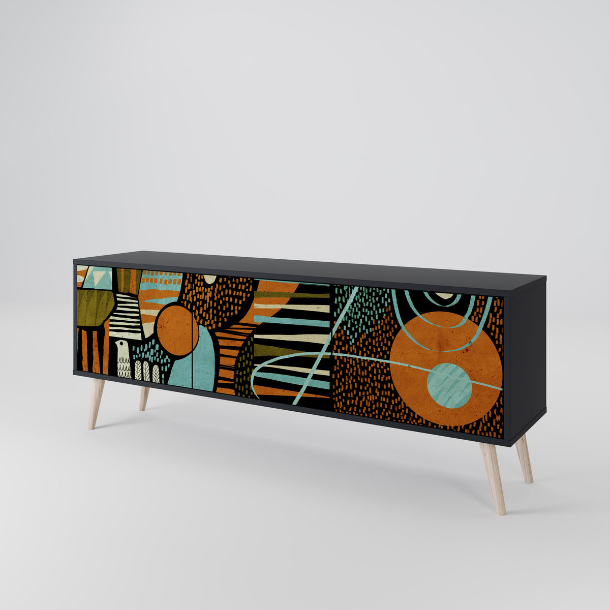GEODE GLIMMER 3-Door TV Cabinet