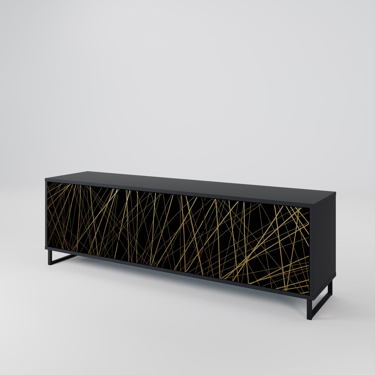 BRIGHT MESH 3-Door TV Cabinet