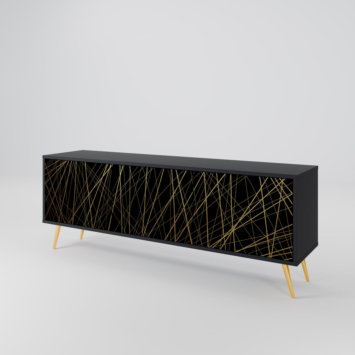 BRIGHT MESH 3-Door TV Cabinet