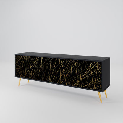 BRIGHT MESH 3-Door TV Cabinet