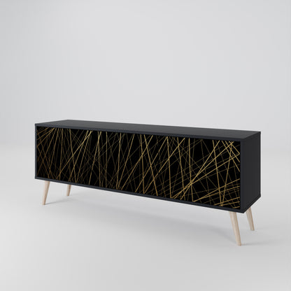 BRIGHT MESH 3-Door TV Cabinet