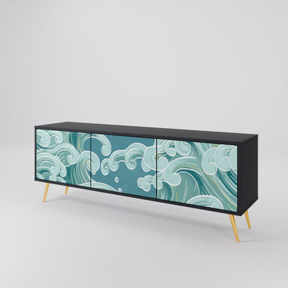 ASIAN SWAY 3-Door TV Cabinet