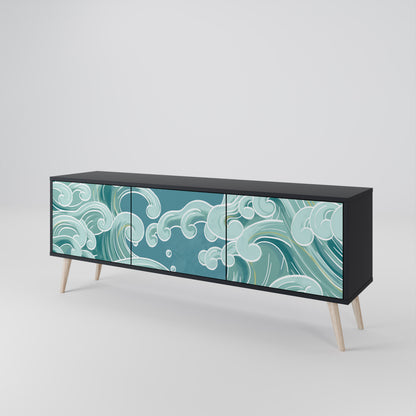 ASIAN SWAY 3-Door TV Cabinet