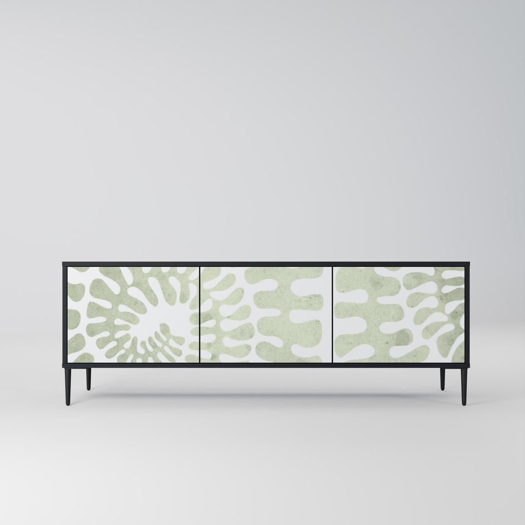 Meuble TV 3 portes HELIX DANCE finition noire