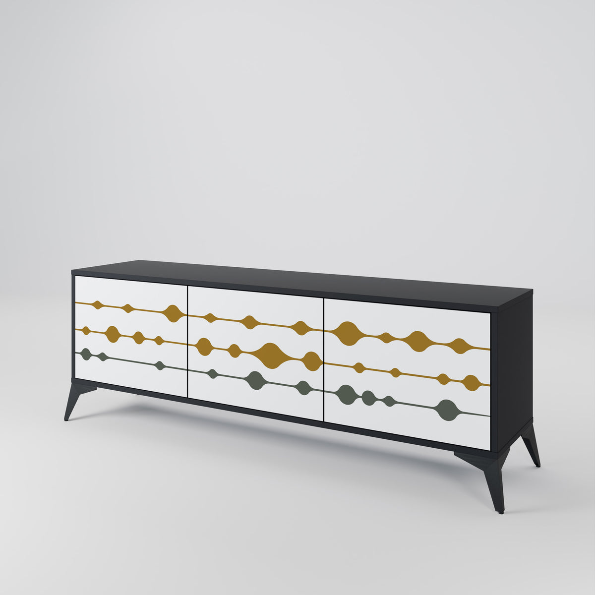 VIVID TONE 3-Door TV Cabinet