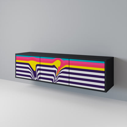 TONE COLLAPSE 3-Door TV Cabinet