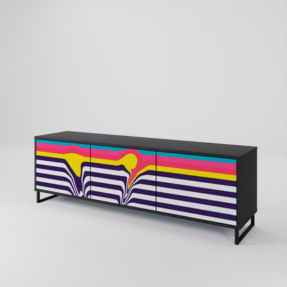 TONE COLLAPSE 3-Door TV Cabinet