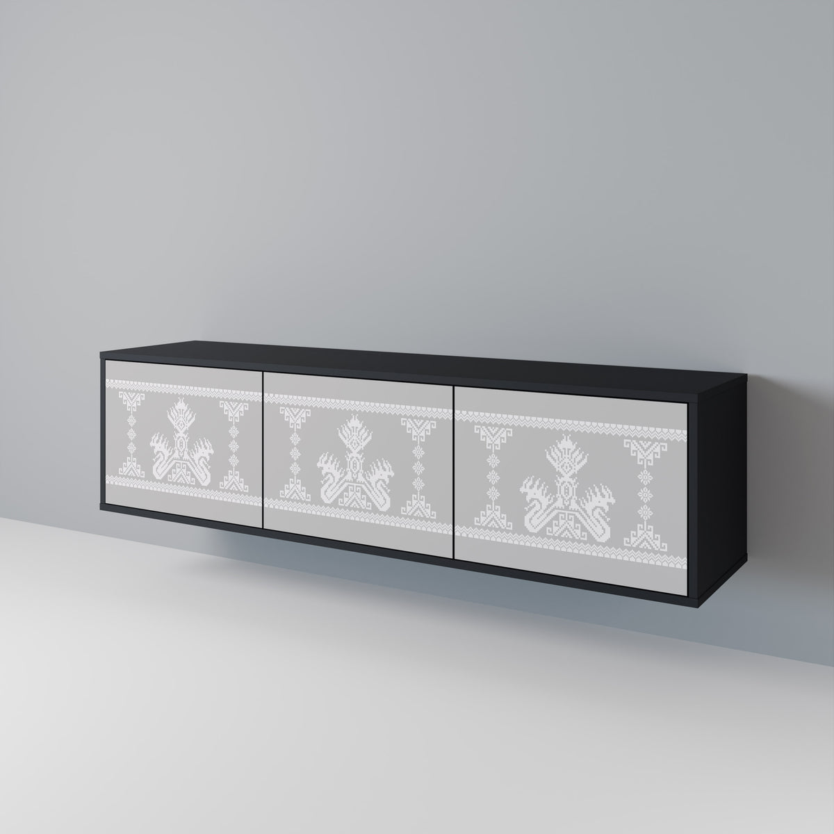 THAI GRAY 3-Door TV Cabinet