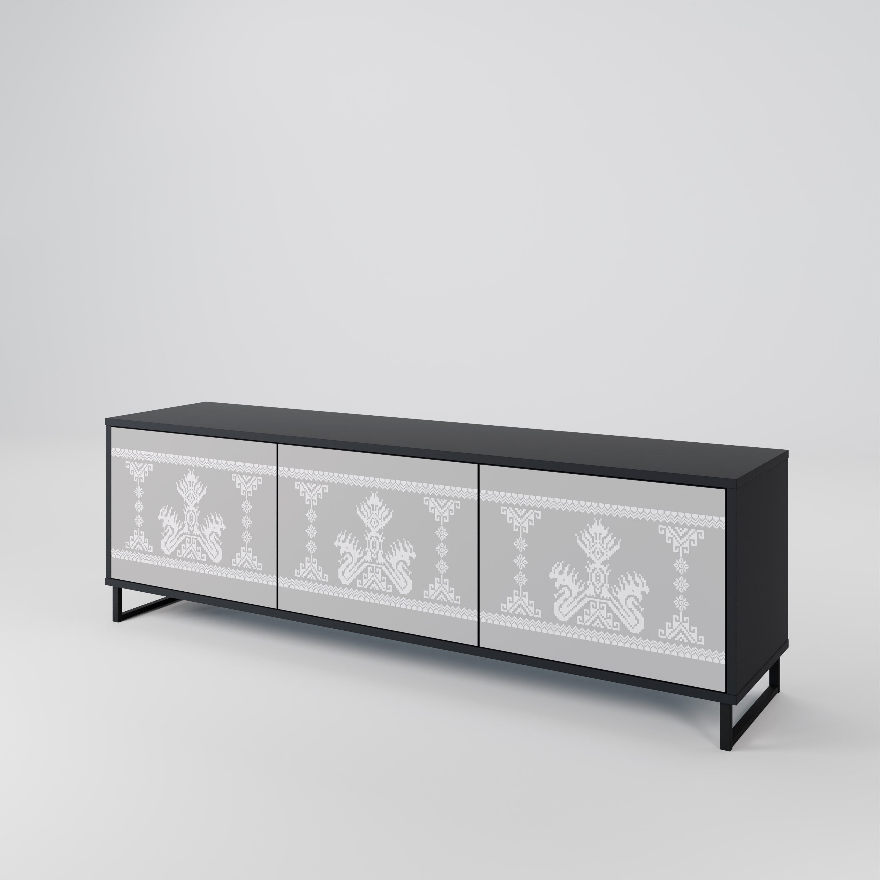 THAI GRAY 3-Door TV Cabinet