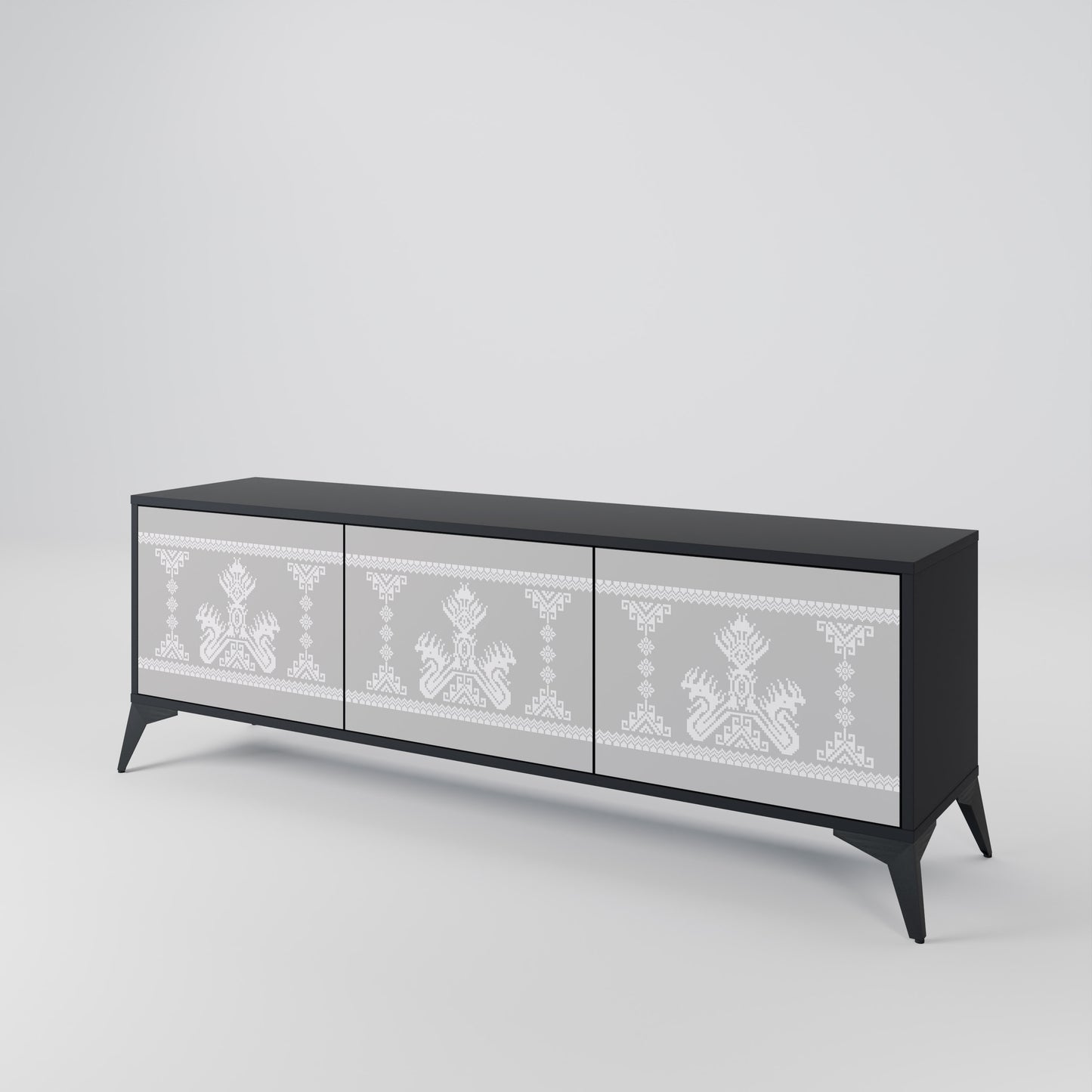 THAI GRAY 3-Door TV Cabinet
