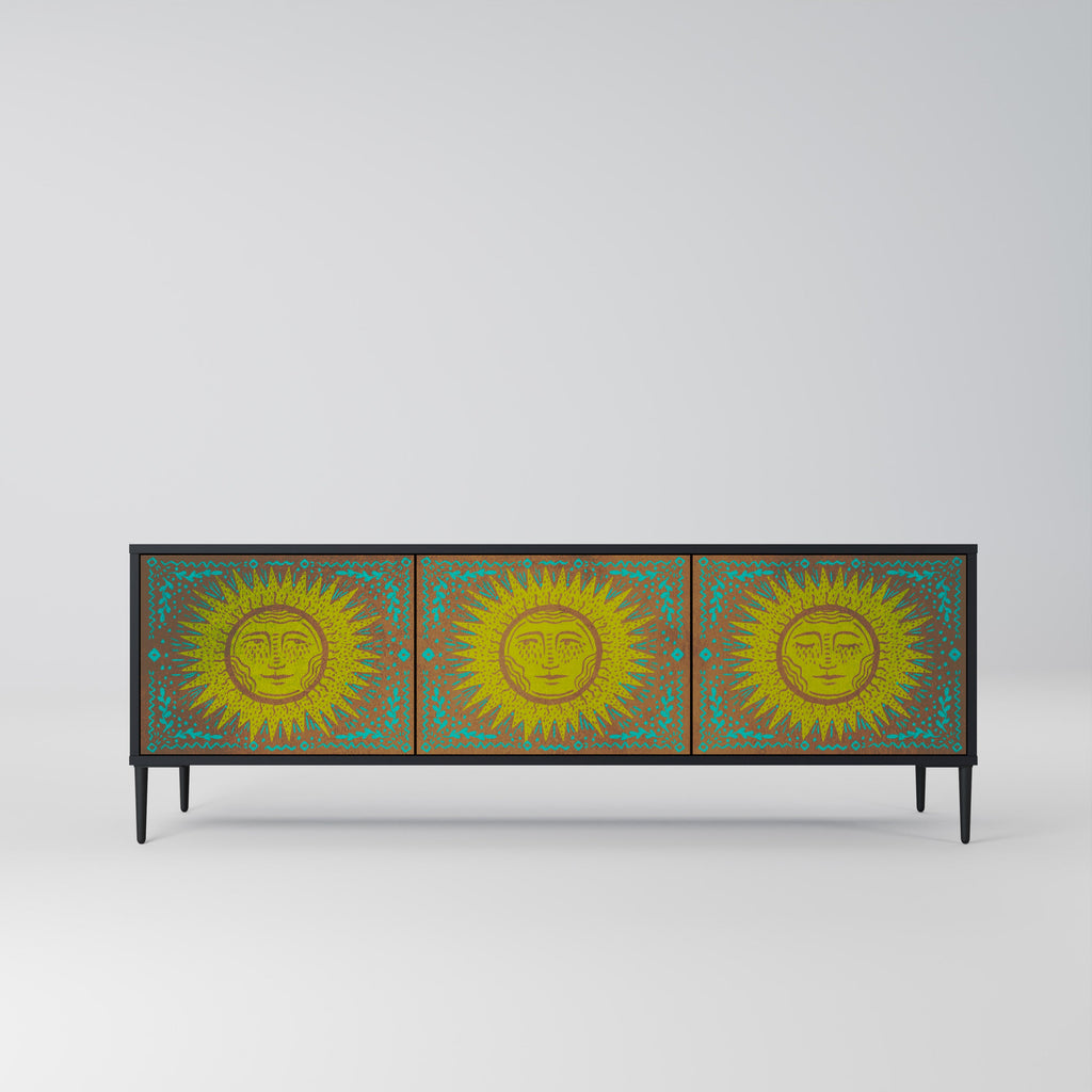 Meuble TV 3 portes SUNSHINE EULOGY finition noire