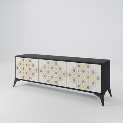 PATTERNED PRISM 3-Door TV Cabinet