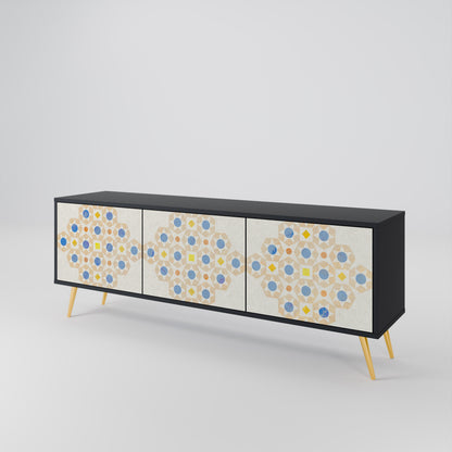 PATTERNED PRISM 3-Door TV Cabinet