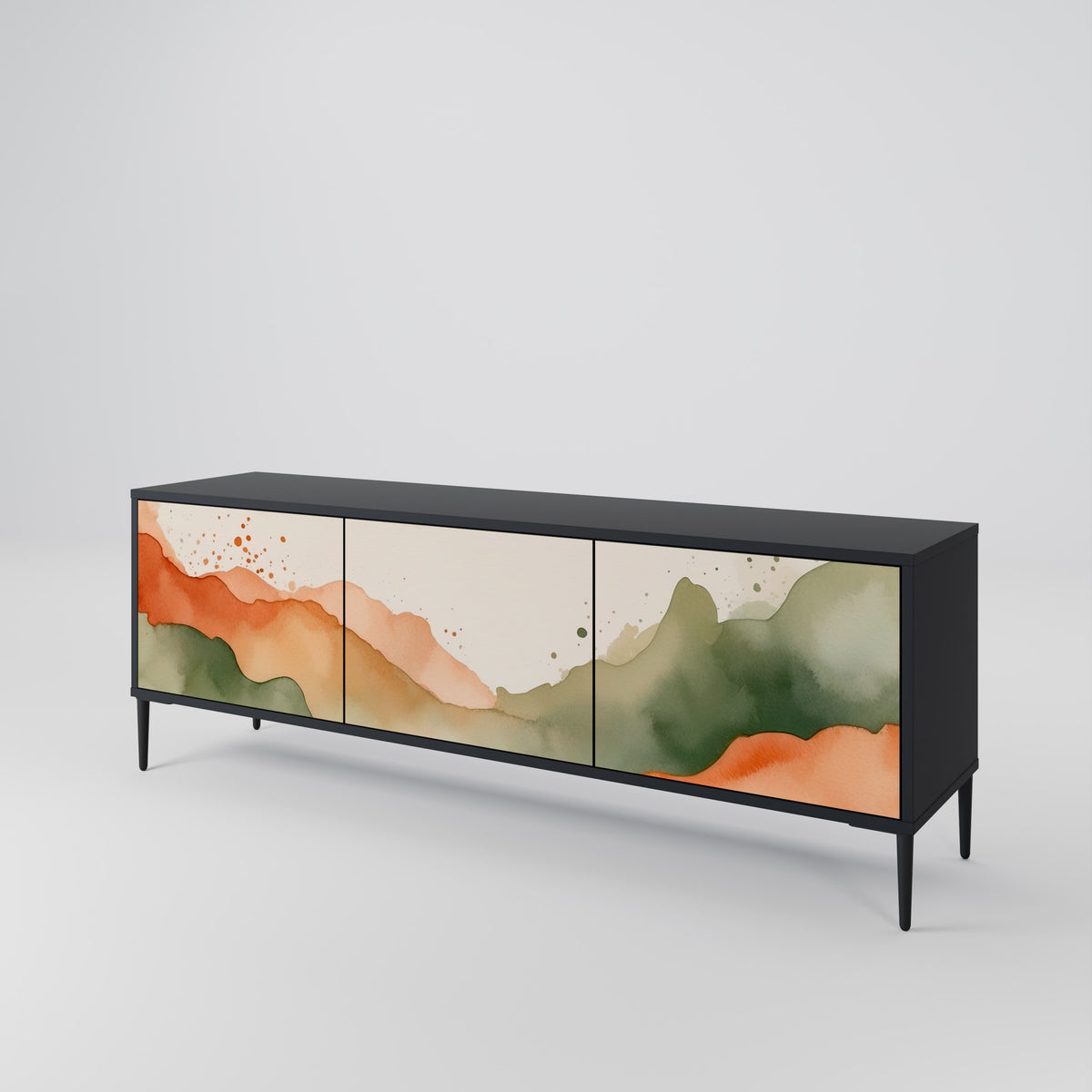 WATERCOLOUR PEAKS 3-Door TV Cabinet